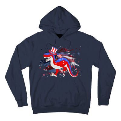 USA Patriotic Presidential Dinosaur Tall Hoodie