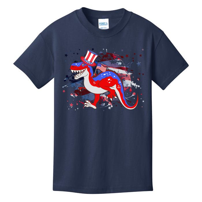 USA Patriotic Presidential Dinosaur Kids T-Shirt