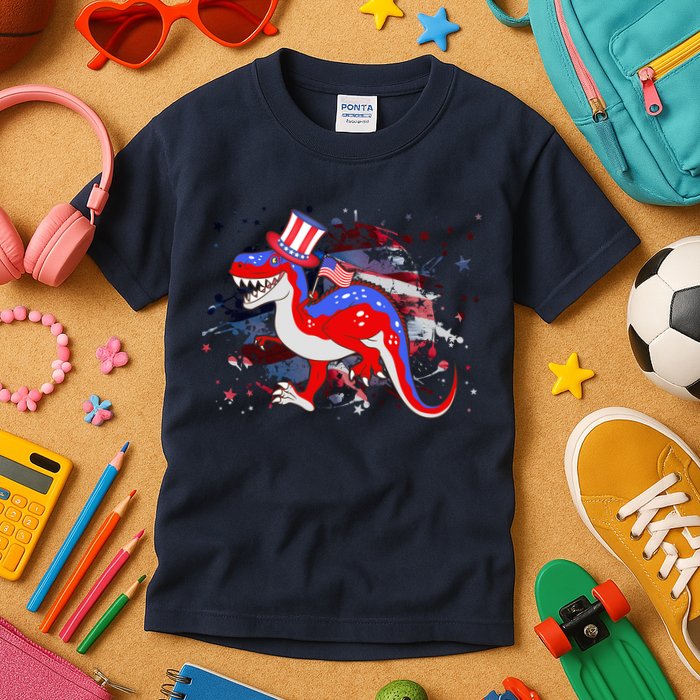 USA Patriotic Presidential Dinosaur Kids T-Shirt