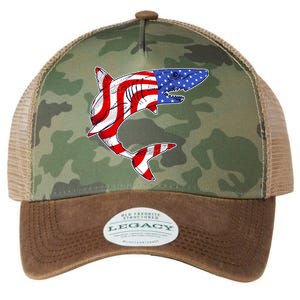 USA Patriotic Shark Legacy Tie Dye Trucker Hat