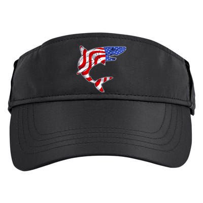 USA Patriotic Shark Adult Drive Performance Visor