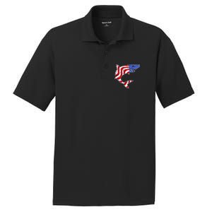 USA Patriotic Shark PosiCharge RacerMesh Polo