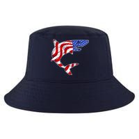 USA Patriotic Shark Cool Comfort Performance Bucket Hat