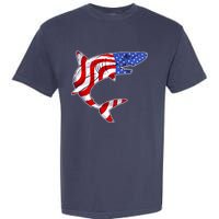 USA Patriotic Shark Garment-Dyed Heavyweight T-Shirt