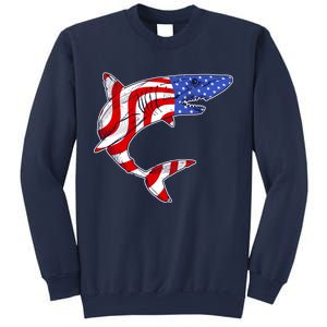 USA Patriotic Shark Sweatshirt