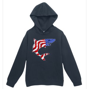 USA Patriotic Shark Urban Pullover Hoodie