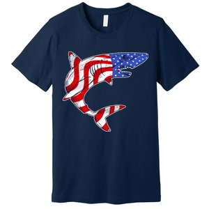 USA Patriotic Shark Premium T-Shirt