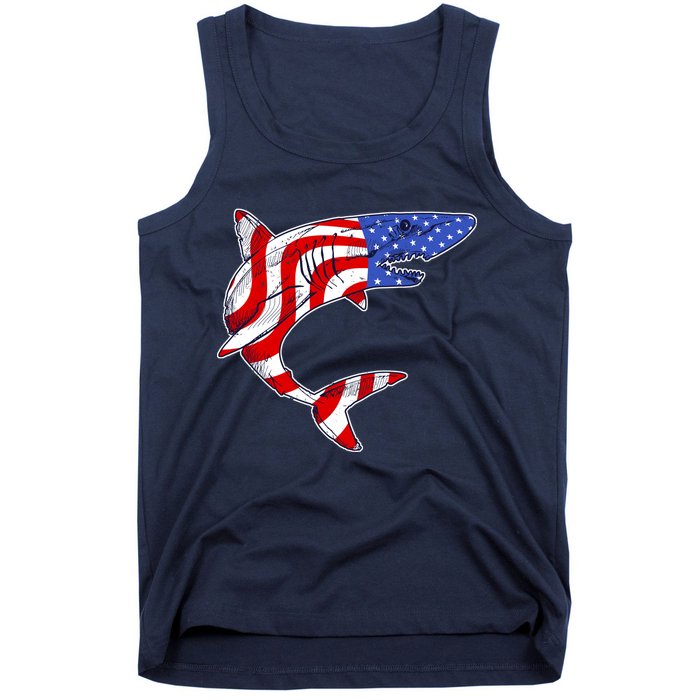 USA Patriotic Shark Tank Top