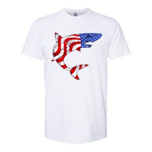 USA Patriotic Shark Softstyle CVC T-Shirt