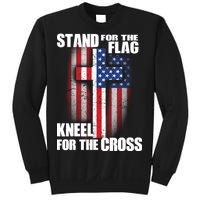 USA Patriotic Stand For The Flag Kneel For The Cross Sweatshirt