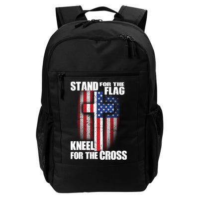 USA Patriotic Stand For The Flag Kneel For The Cross Backpack
