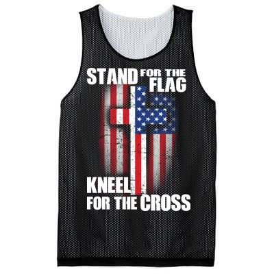 USA Patriotic Stand For The Flag Kneel For The Cross Mesh Reversible Basketball Jersey Tank