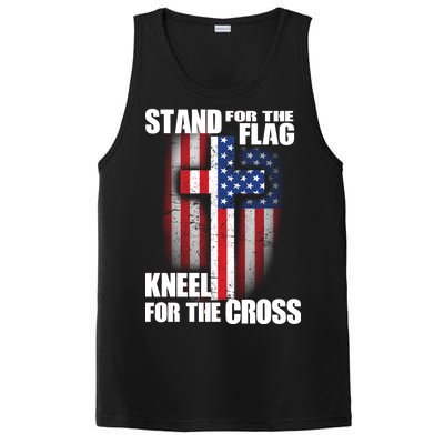 USA Patriotic Stand For The Flag Kneel For The Cross PosiCharge Competitor Tank