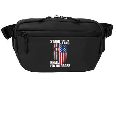 USA Patriotic Stand For The Flag Kneel For The Cross Crossbody Pack