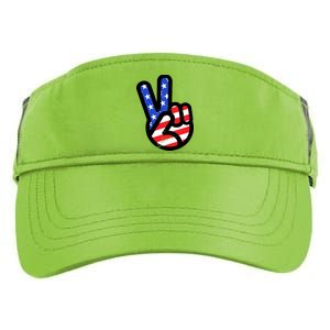 USA Peace Sign Adult Drive Performance Visor