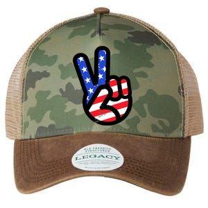 USA Peace Sign Legacy Tie Dye Trucker Hat