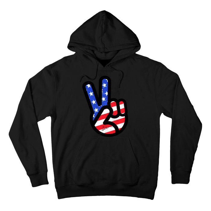 USA Peace Sign Hoodie