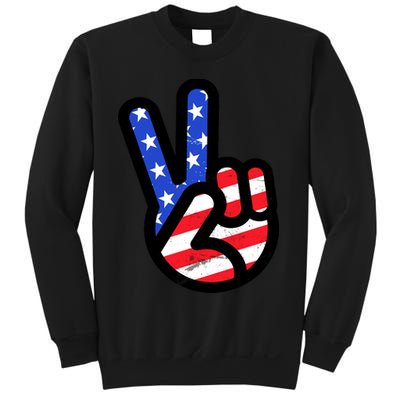 USA Peace Sign Sweatshirt