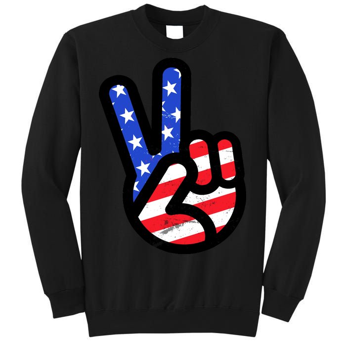 USA Peace Sign Sweatshirt