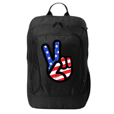 USA Peace Sign City Backpack