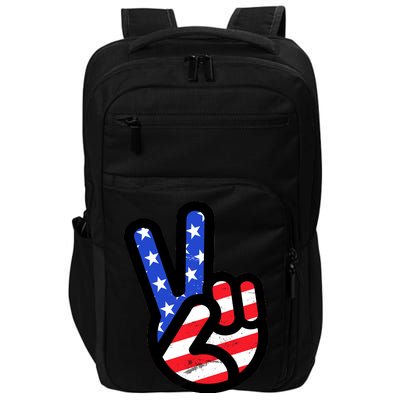 USA Peace Sign Impact Tech Backpack