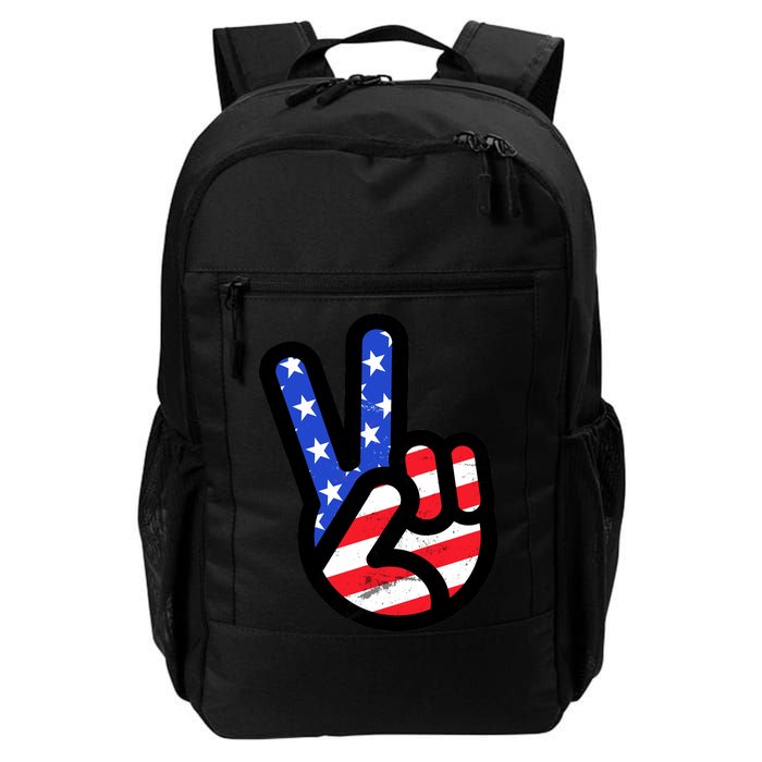 USA Peace Sign Daily Commute Backpack