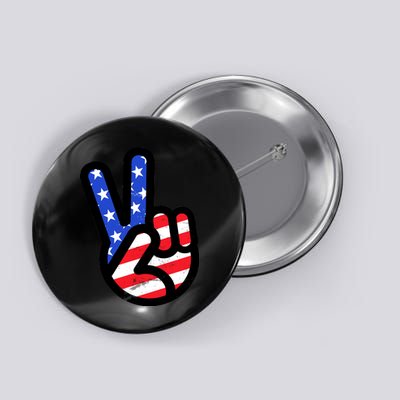 USA Peace Sign Button