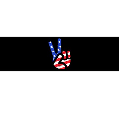 USA Peace Sign Bumper Sticker