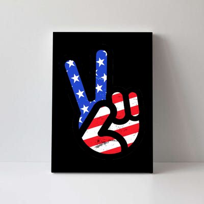 USA Peace Sign Canvas