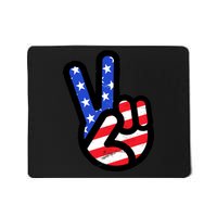 USA Peace Sign Mousepad