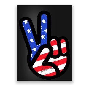 USA Peace Sign Poster