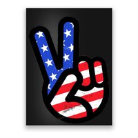 USA Peace Sign Poster