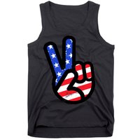 USA Peace Sign Tank Top