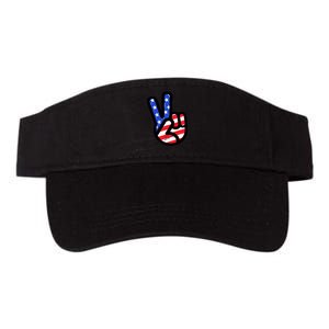 USA Peace Sign Valucap Bio-Washed Visor