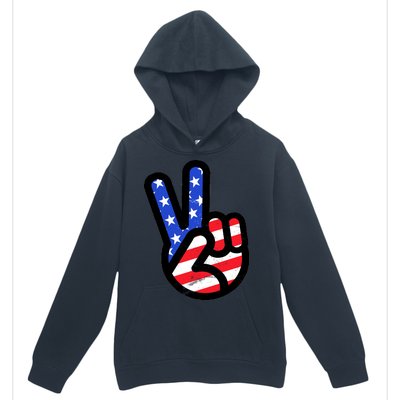 USA Peace Sign Urban Pullover Hoodie