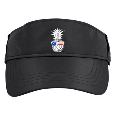 USA Pineapple With Sunglasses Adult Drive Performance Visor