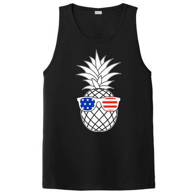 USA Pineapple With Sunglasses PosiCharge Competitor Tank