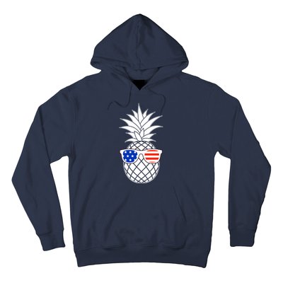 USA Pineapple With Sunglasses Hoodie