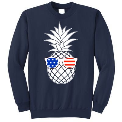 USA Pineapple With Sunglasses Sweatshirt