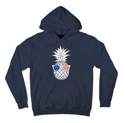 USA Pineapple With Sunglasses Tall Hoodie