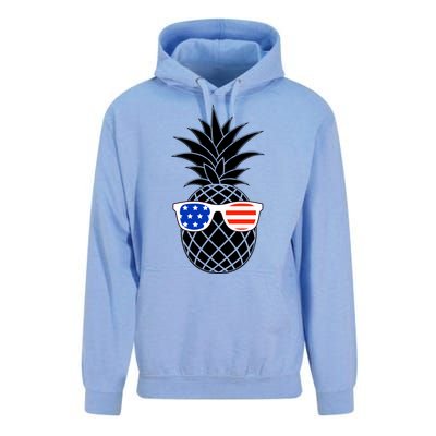 USA Pineapple With Sunglasses Unisex Surf Hoodie