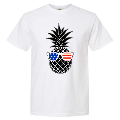 USA Pineapple With Sunglasses Garment-Dyed Heavyweight T-Shirt