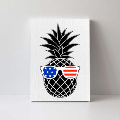 USA Pineapple With Sunglasses Canvas