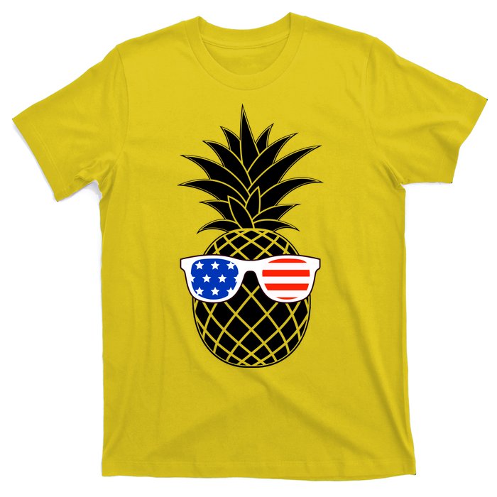 USA Pineapple With Sunglasses T-Shirt