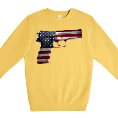 USA Pistol Gun Premium Crewneck Sweatshirt