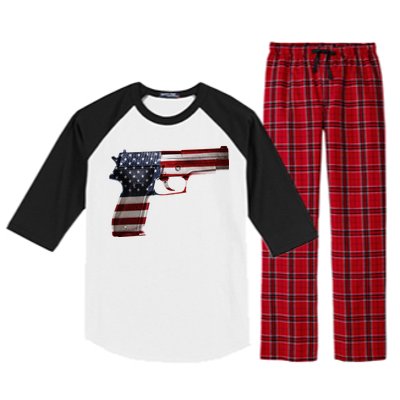 USA Pistol Gun Raglan Sleeve Pajama Set