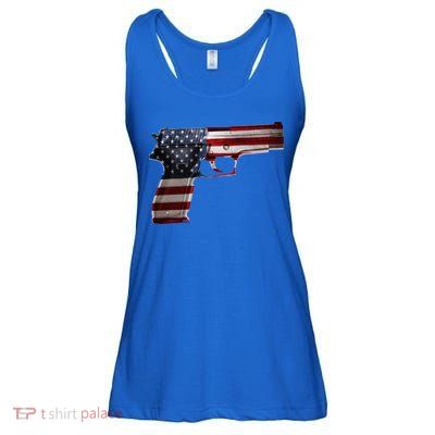 USA Pistol Gun Ladies Essential Flowy Tank