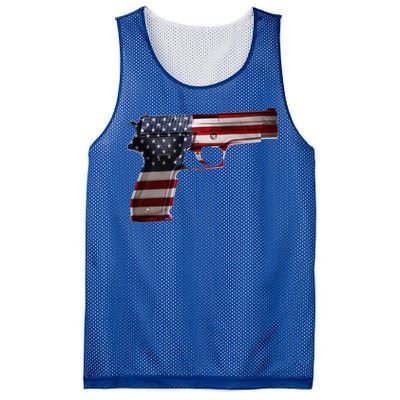 USA Pistol Gun Mesh Reversible Basketball Jersey Tank