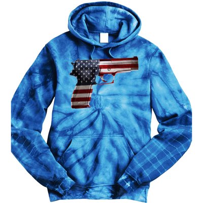 USA Pistol Gun Tie Dye Hoodie