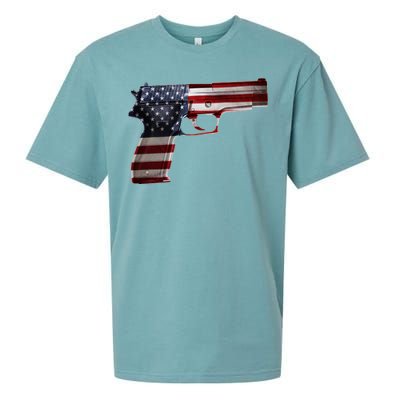 USA Pistol Gun Sueded Cloud Jersey T-Shirt